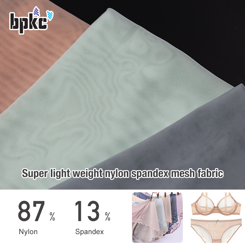 Super light weight nylon spandex mesh fabric